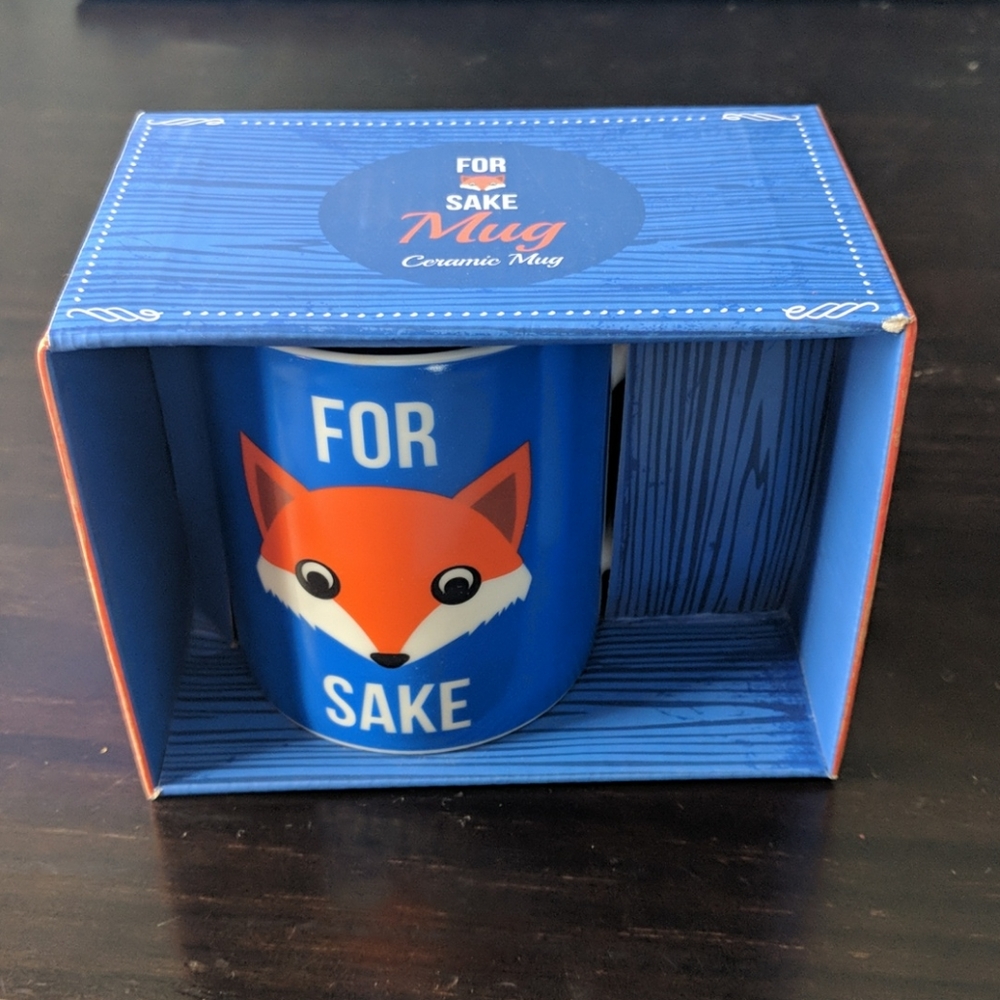 Ceramic Fox Mug "For 🦊 Sake"
